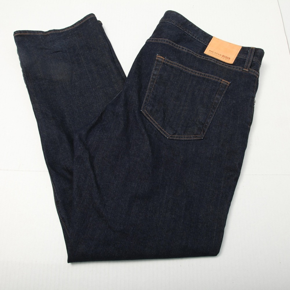 Big Star Jeans Men 42x32 Actual 44x32 Dark Wash B-Type III Easy Straight Denim
